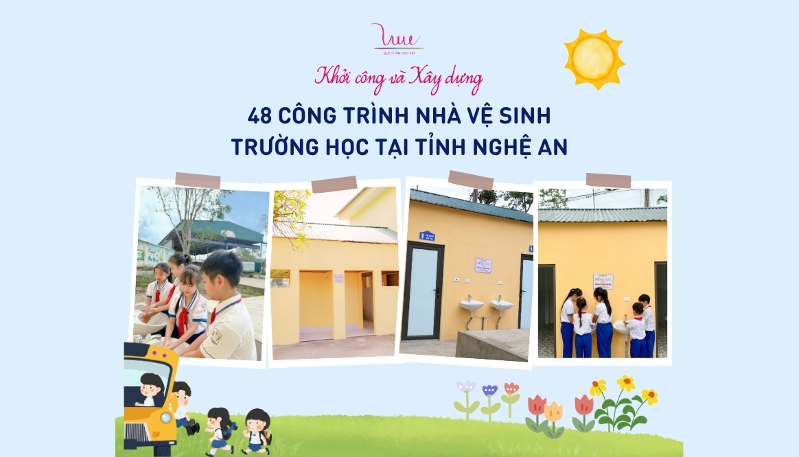 Khởi công và xây dựng 48 công trình nhà vệ sinh trường học tại tỉnh Nghệ An